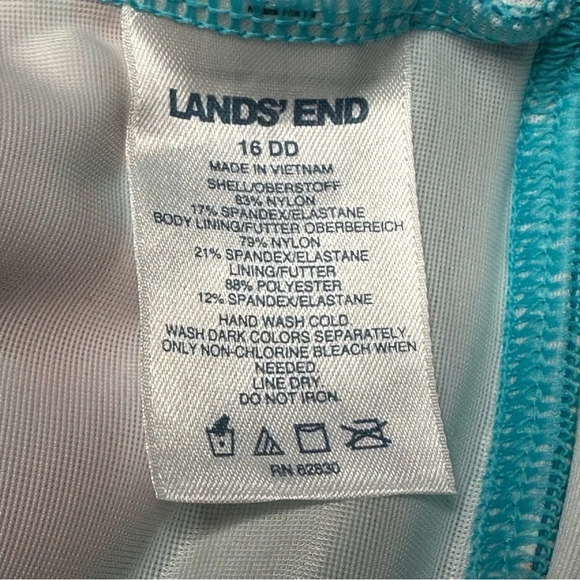 Land's End Women's Plus Size Floral One-Piece Swimsuit. Sz: 16DD - Picture 8 of 11